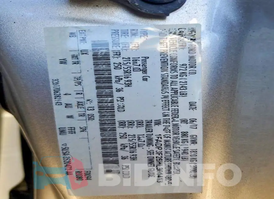 1FADP3F26HL301413 Photo# 12