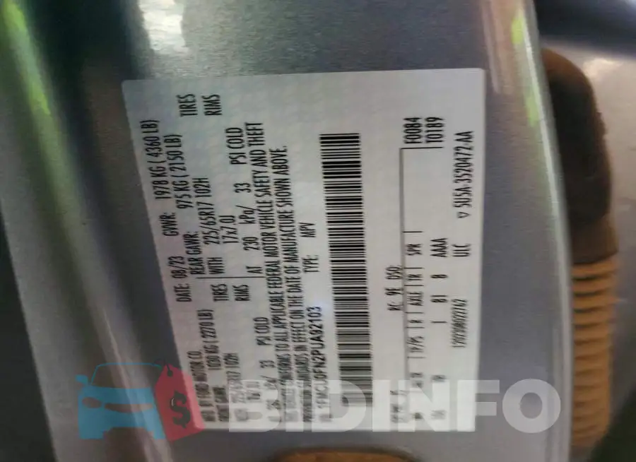 1FMCU0FN2PUA92103 Photo# 12