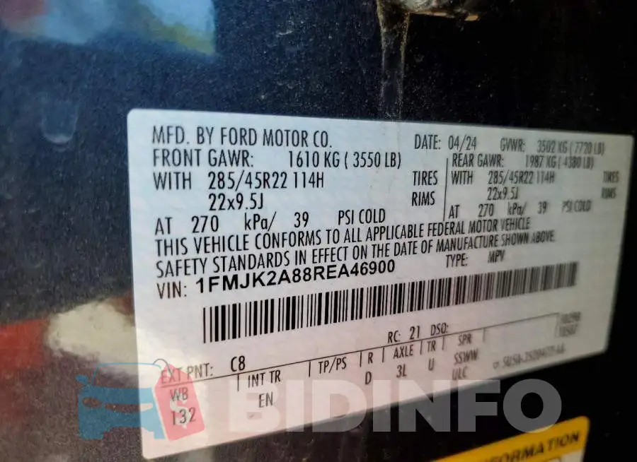 1FMJK2A88REA46900 Photo# 13