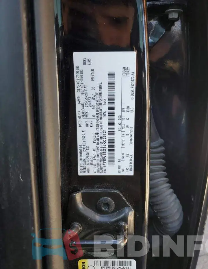 1FTEW1EG1JKC23721 Photo# 12
