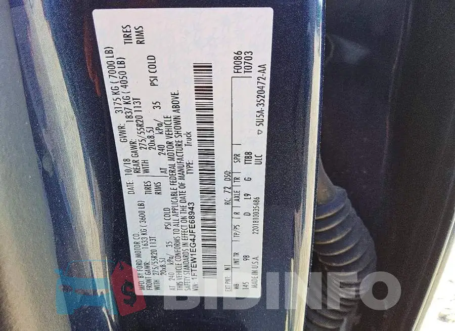 1FTEW1EG4JFE68943 Photo# 12