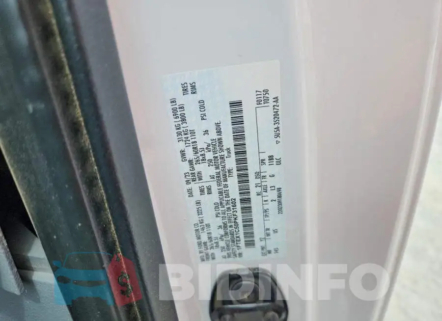 1FTEX1C50PKF31602 Photo# 12