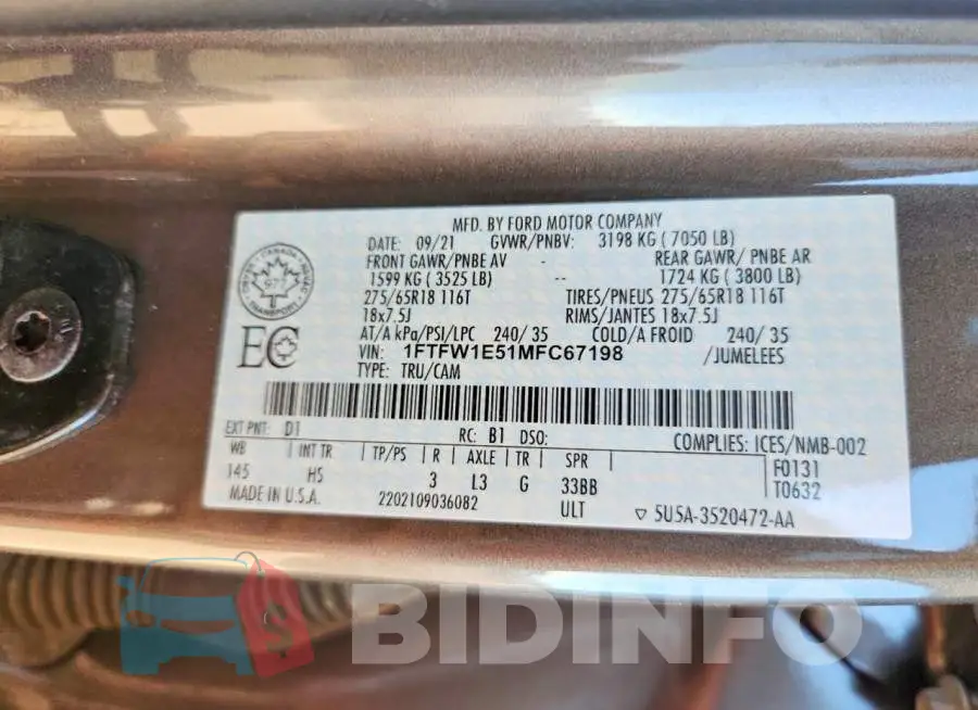 1FTFW1E51MFC67198 Photo# 12