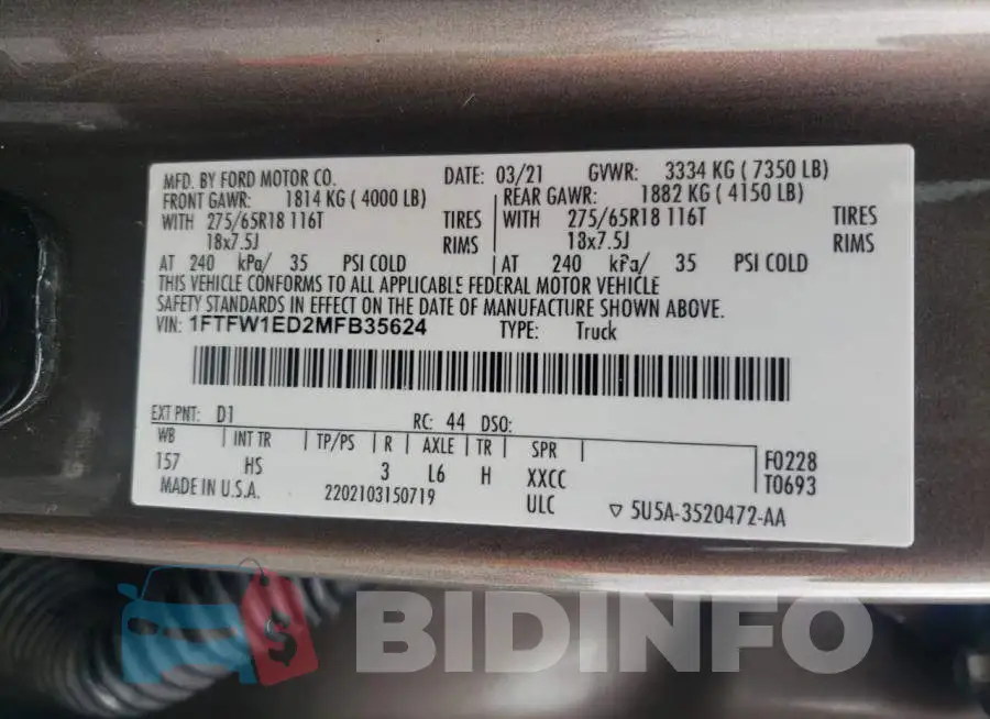 1FTFW1ED2MFB35624 Photo# 12