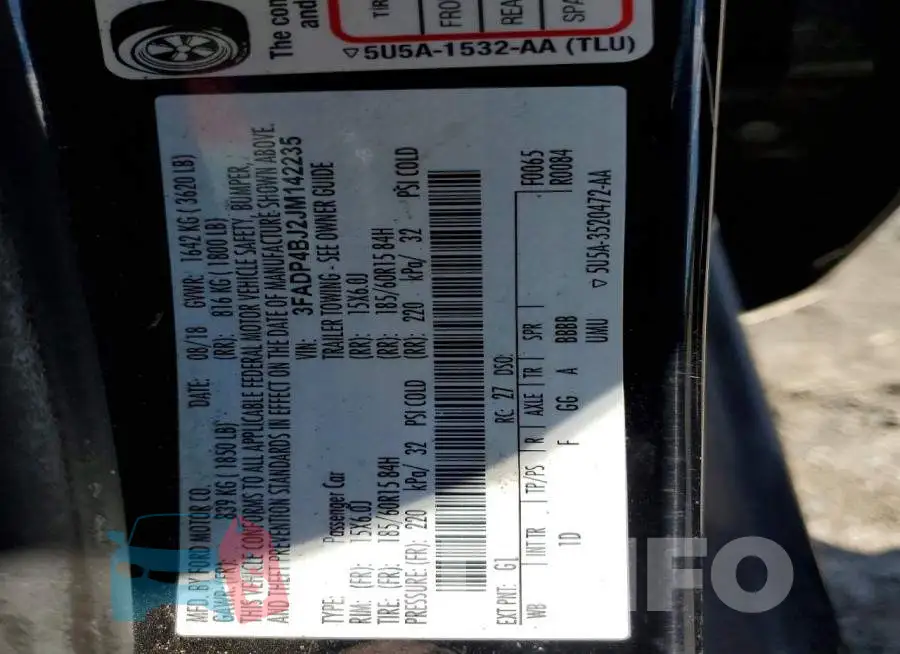 3FADP4BJ2JM142235 Photo# 12