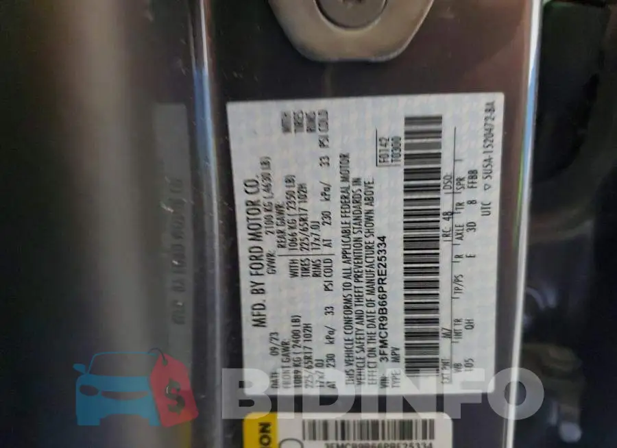 3FMCR9B66PRE25334 Photo# 13