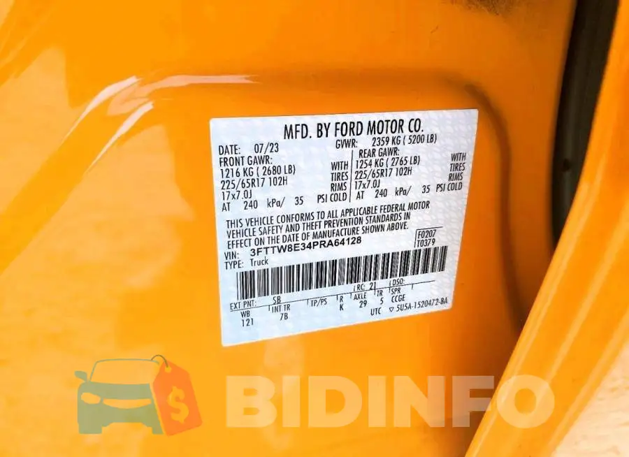 3FTTW8E34PRA64128 Photo# 13