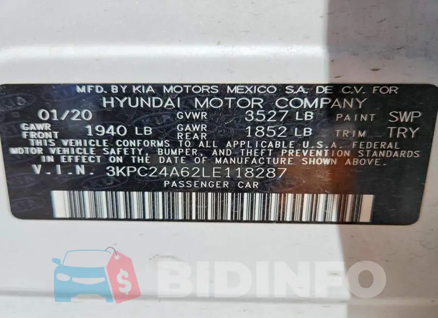 3KPC24A62LE118287 Photo# 12