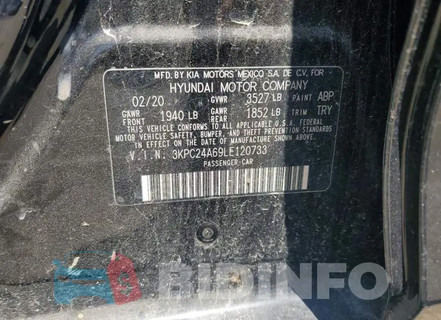 3KPC24A69LE120733 Photo# 12