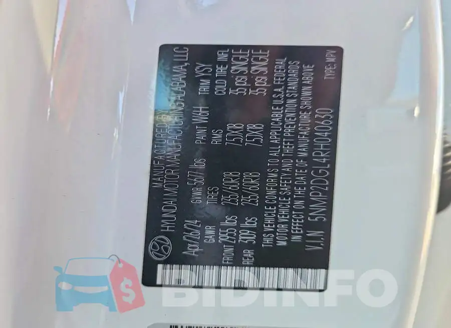 5NMP2DGL4RH040630 Photo# 13