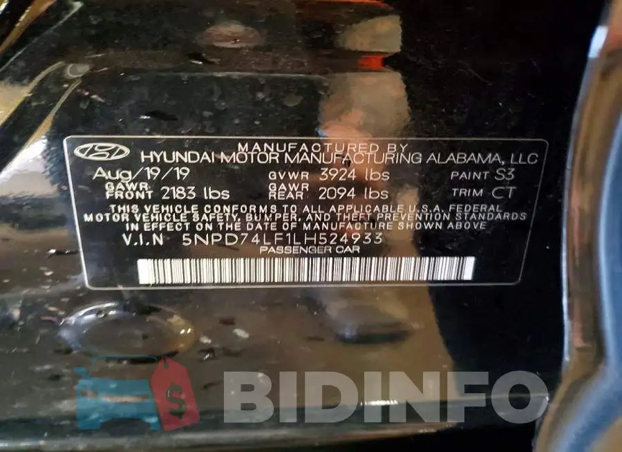 5NPD74LF1LH524933 Photo# 13
