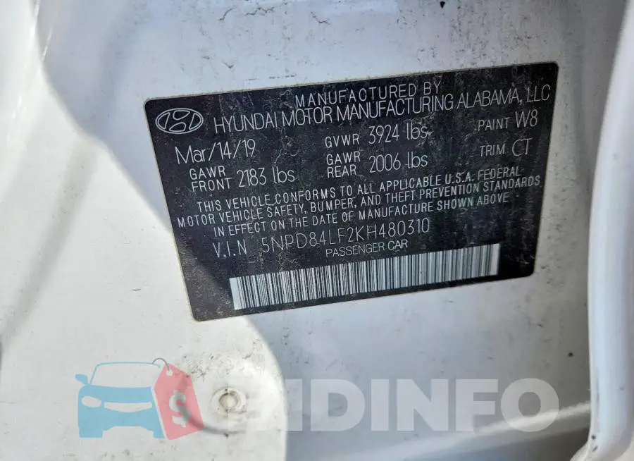 5NPD84LF2KH480310 Photo# 12