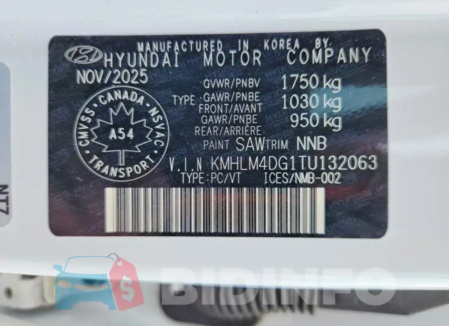 KMHLM4DG1TU132063 Photo# 12