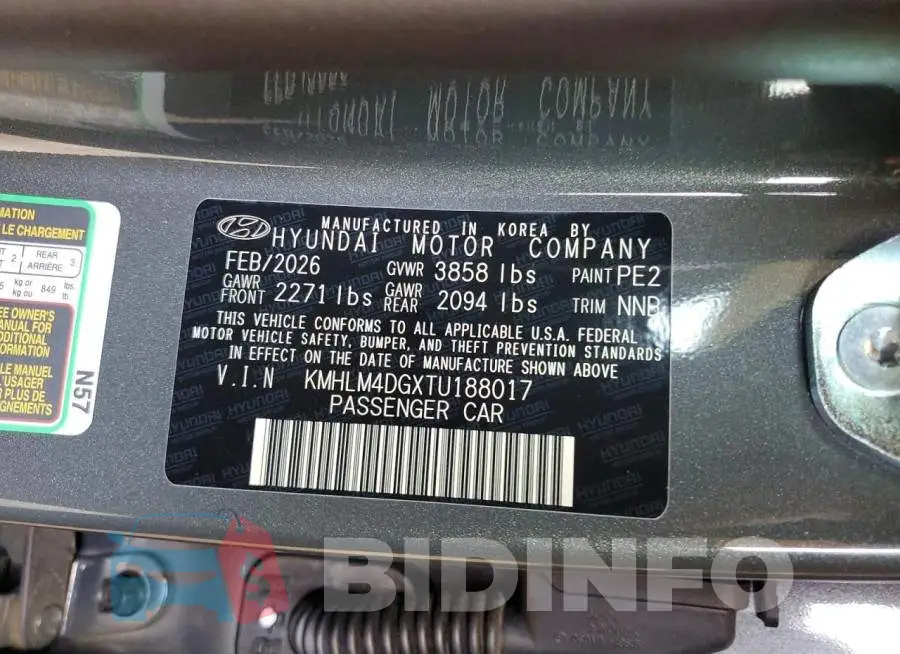 KMHLM4DGXTU188017 Photo# 13