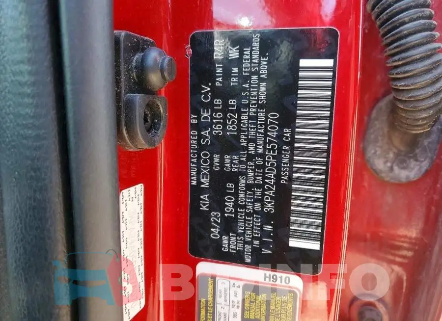 3KPA24AD5PE574070 Photo# 13