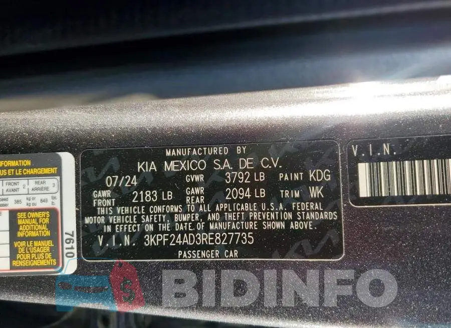 3KPF24AD3RE827735 Photo# 13