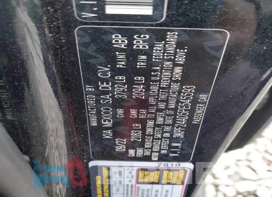 3KPF24AD5PE545593 Photo# 12