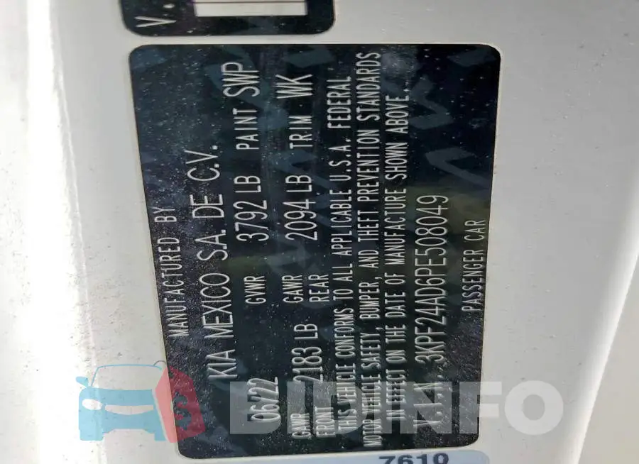 3KPF24AD6PE508049 Photo# 12