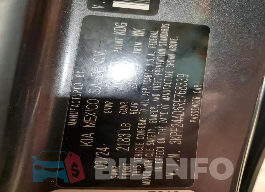 3KPF24AD6RE768339 Photo# 12