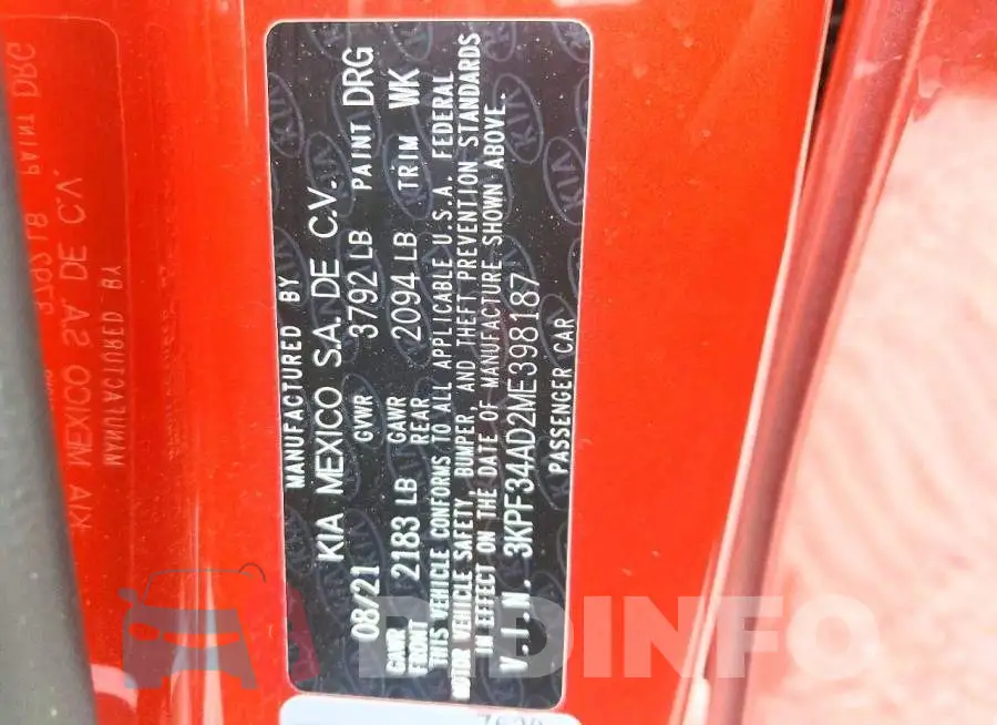 3KPF34AD2ME398187 Photo# 12