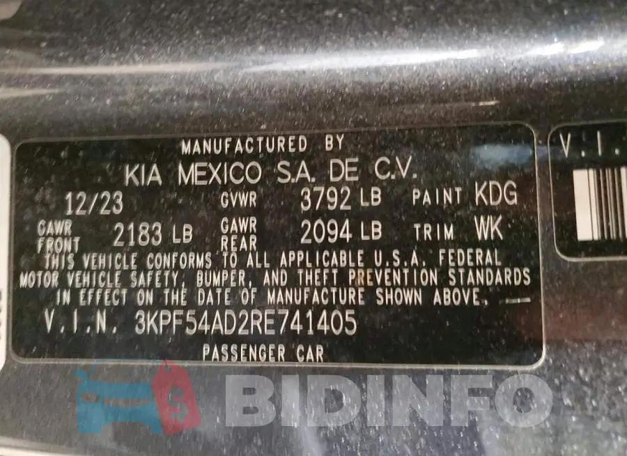 3KPF54AD2RE741405 Photo# 12