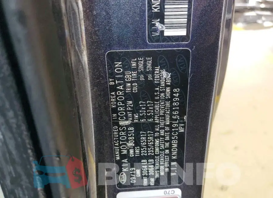 KNDMB5C19L6618948 Photo# 14