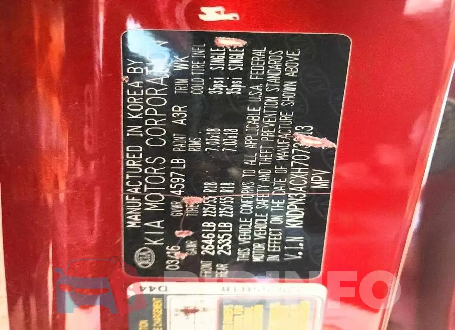 KNDPN3ACXH7073213 Photo# 13