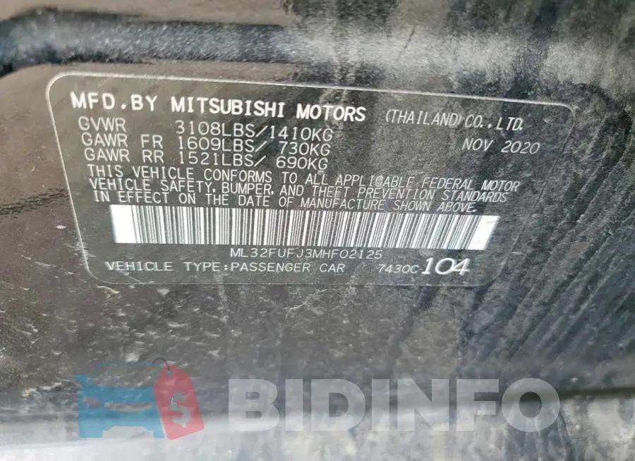 ML32FUFJ3MHF02125 Photo# 12