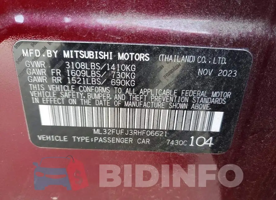 ML32FUFJ3RHF06621 Photo# 12