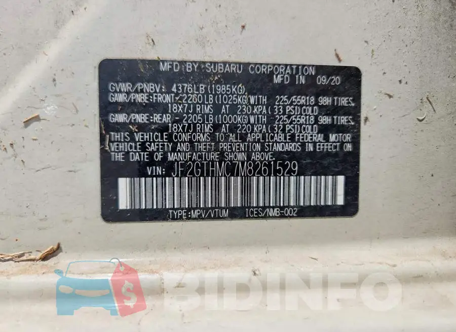JF2GTHMC7M8261529 Photo# 13