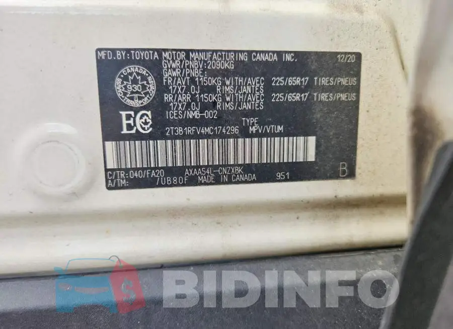 2T3B1RFV4MC174296 Photo# 12