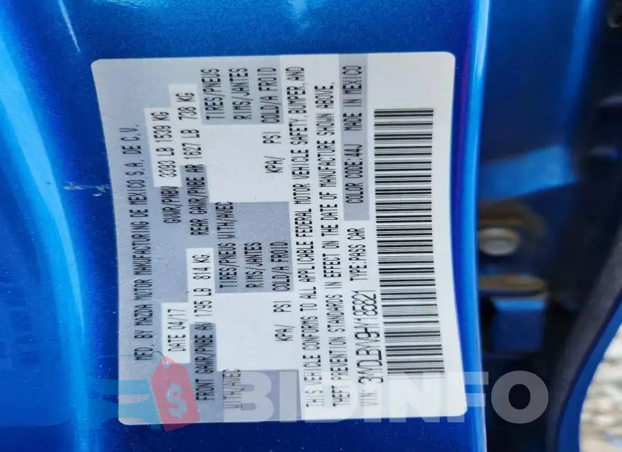 3MYDLBYV9HY185821 Photo# 12