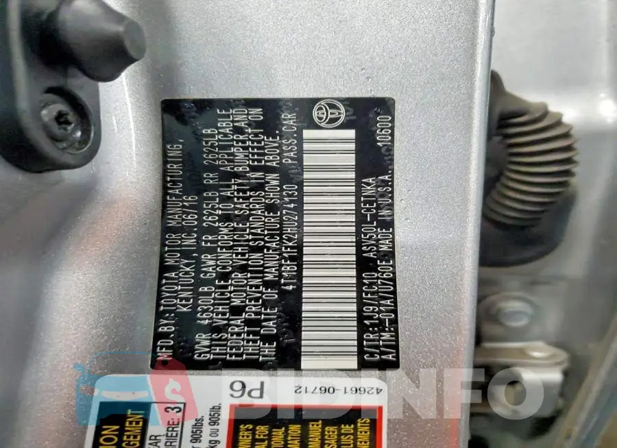 4T1BF1FK2HU274130 Photo# 12