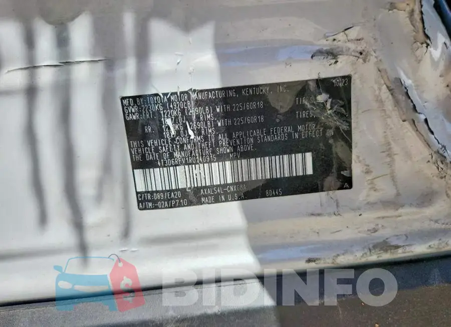 4T3D6RFV1RU140915 Photo# 12