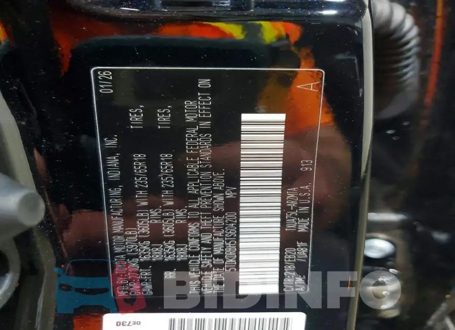 5TDKDRBH5TS604200 Photo# 14