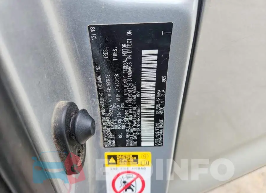 5TDZZRFH6KS306635 Photo# 13