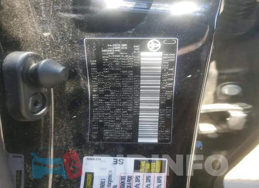 5YFB4MDE4SP340979 Photo# 12