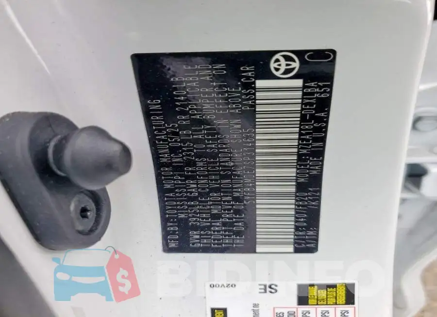 5YFB4MDE7SP314635 Photo# 13