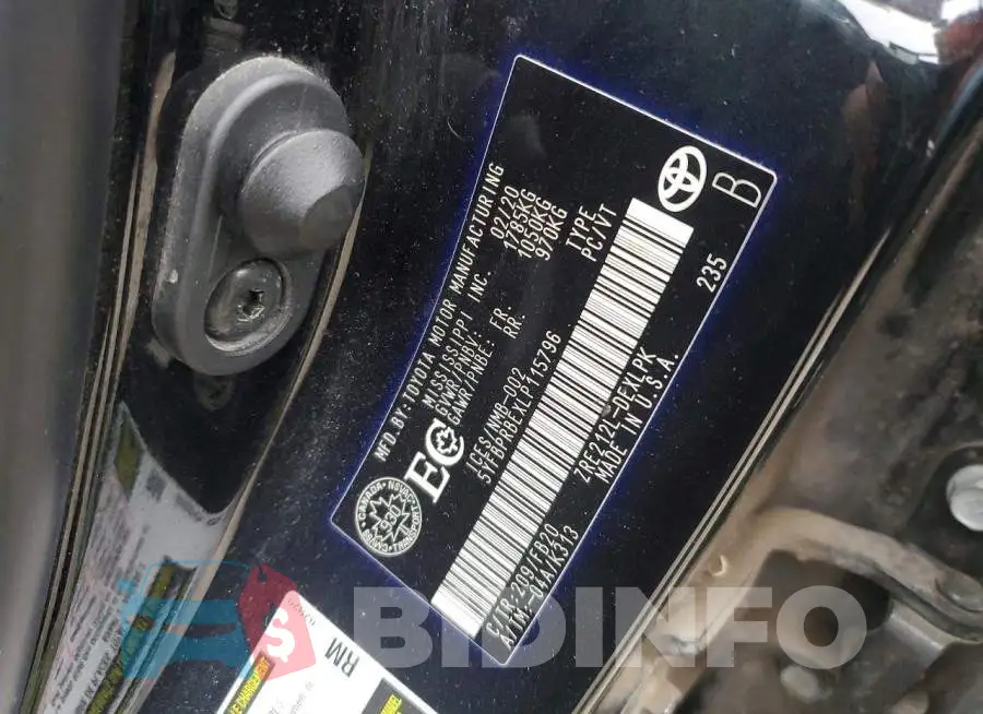 5YFBPRBEXLP115796 Photo# 12