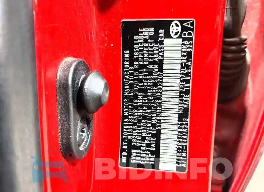 5YFBURHE6JP802707 Photo# 12