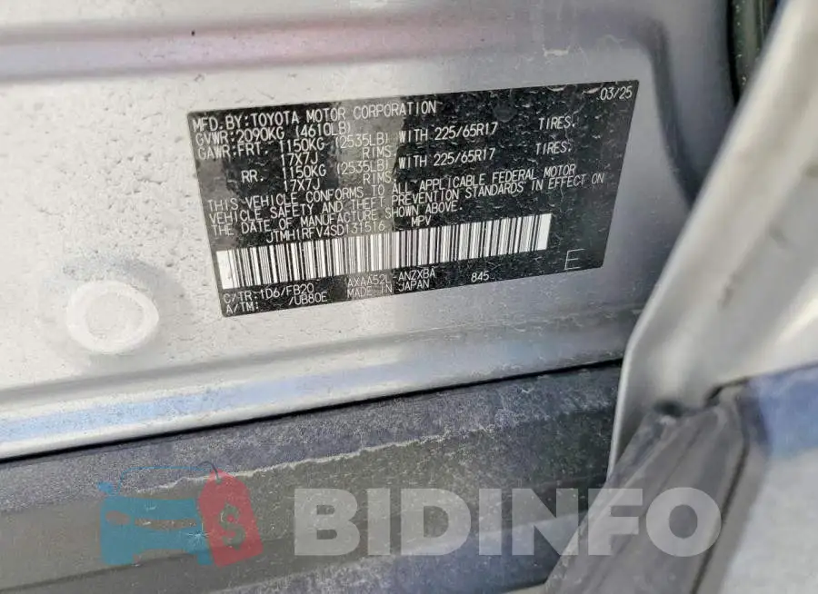 JTMH1RFV4SD131516 Photo# 12