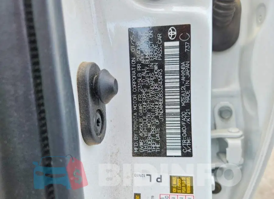 JTND4MBE8S3243493 Photo# 12