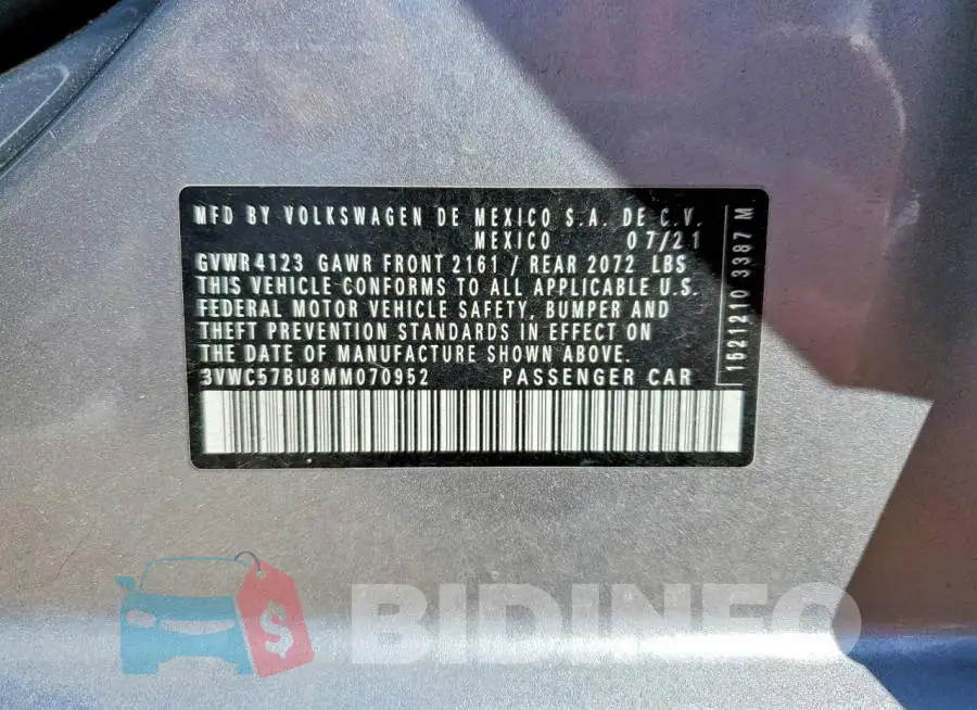 3VWC57BU8MM070952 Photo# 12