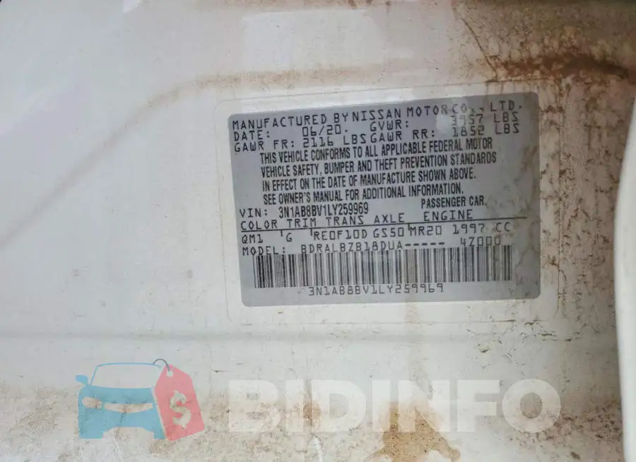 3N1AB8BV1LY259969 Photo# 12