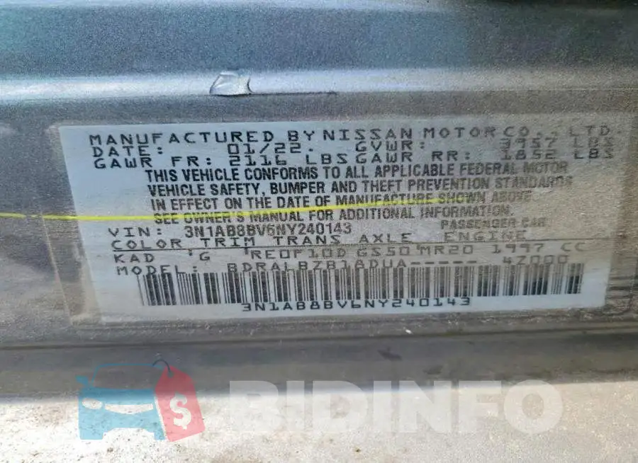 3N1AB8BV6NY240143 Photo# 12