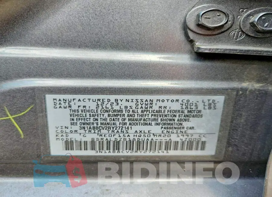 3N1AB8CV2RY272141 Photo# 12