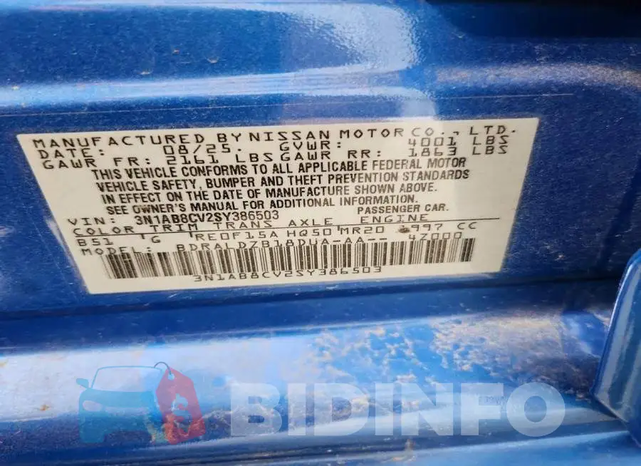 3N1AB8CV2SY386503 Photo# 12