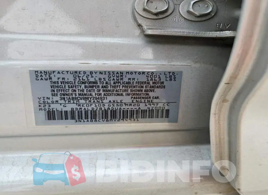 3N1AB8CV8MY294931 Photo# 12