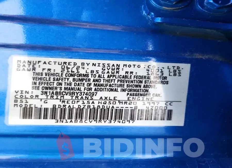 3N1AB8CV9RY374097 Photo# 12