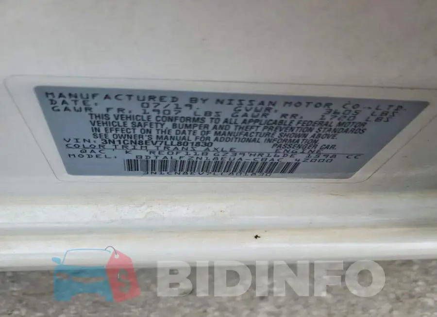 3N1CN8EV7LL801830 Photo# 12